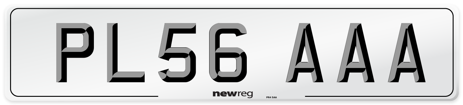 PL56 AAA Number Plate from New Reg